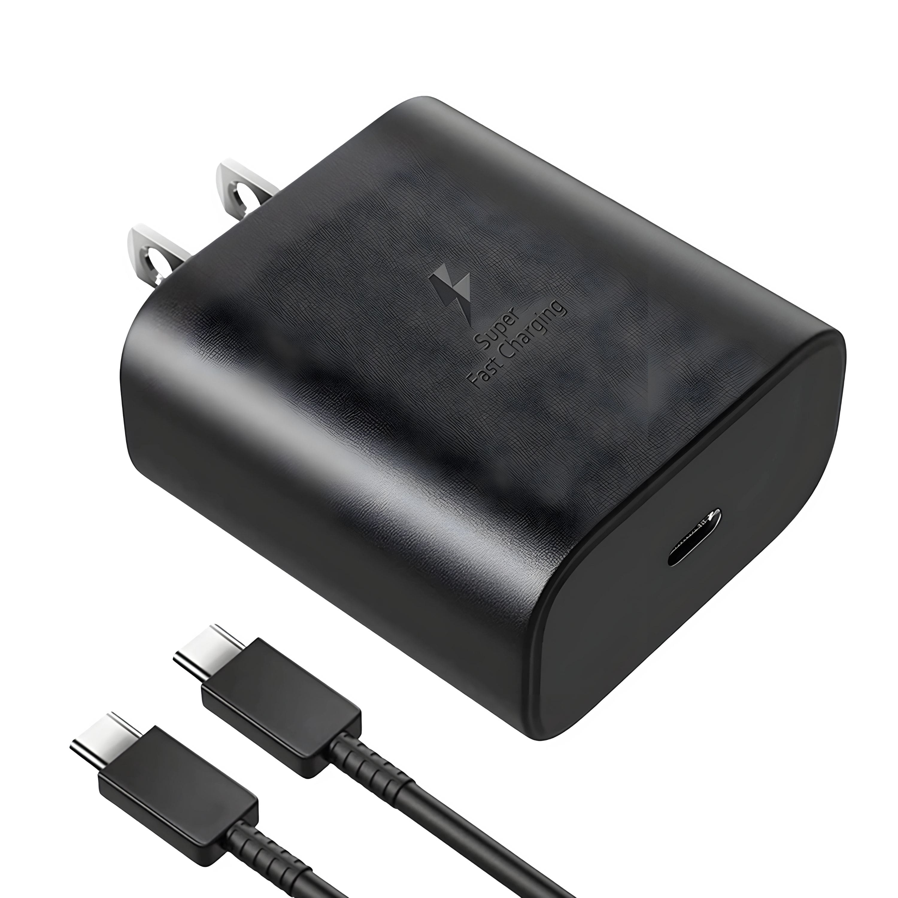 45W Super Fast Charger with 10FT cable on a desk