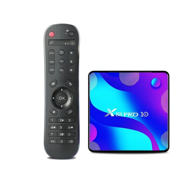 Topteng X88 Pro 10 Android TV Box 4K H265 Dual Band WiFi-5