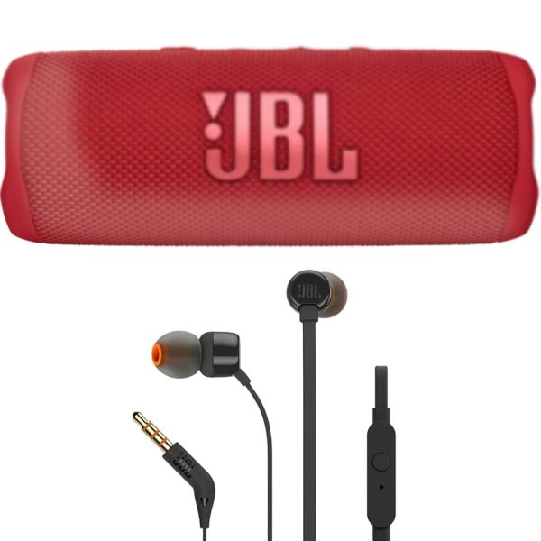 JBL Flip 6 Portable Waterproof Bluetooth Speaker Red-0