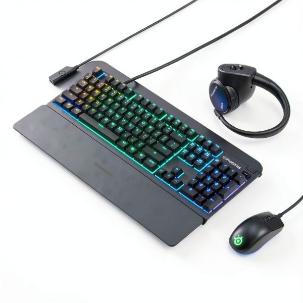 SteelSeries Apex 3 Wired Gaming Keyboard Whisper Quiet RGB-1