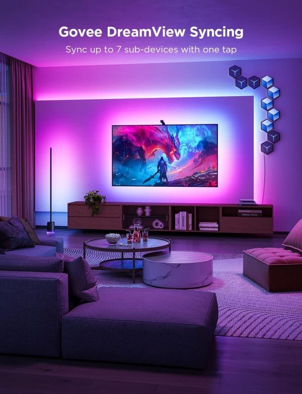 Govee TV Backlight 3 Lite RGBICW Wi-Fi LED Strip with Camera-4