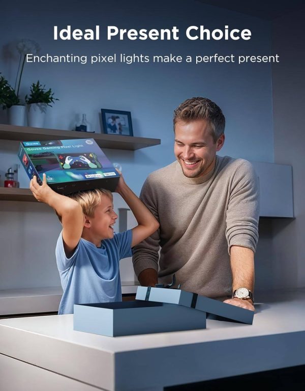 Govee RGBIC Pixel Light LED Panel Gaming Decor Wi Fi Alexa-8