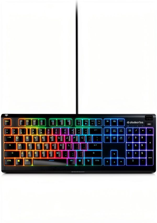SteelSeries Apex 3 Wired Gaming Keyboard Whisper Quiet RGB-8