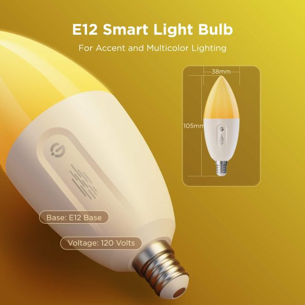 Govee Smart Candle LED Bulb RGBWW Voice Control Music Sync-2