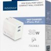 Insignia 35W Dual USB-C Wall Charger Fast Compact Travel-7