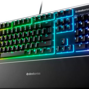 SteelSeries Apex 3 Wired Gaming Keyboard Whisper Quiet RGB-0