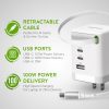 ReTrak 100W Retractable USB-C Wall Charger Fast Charging-2