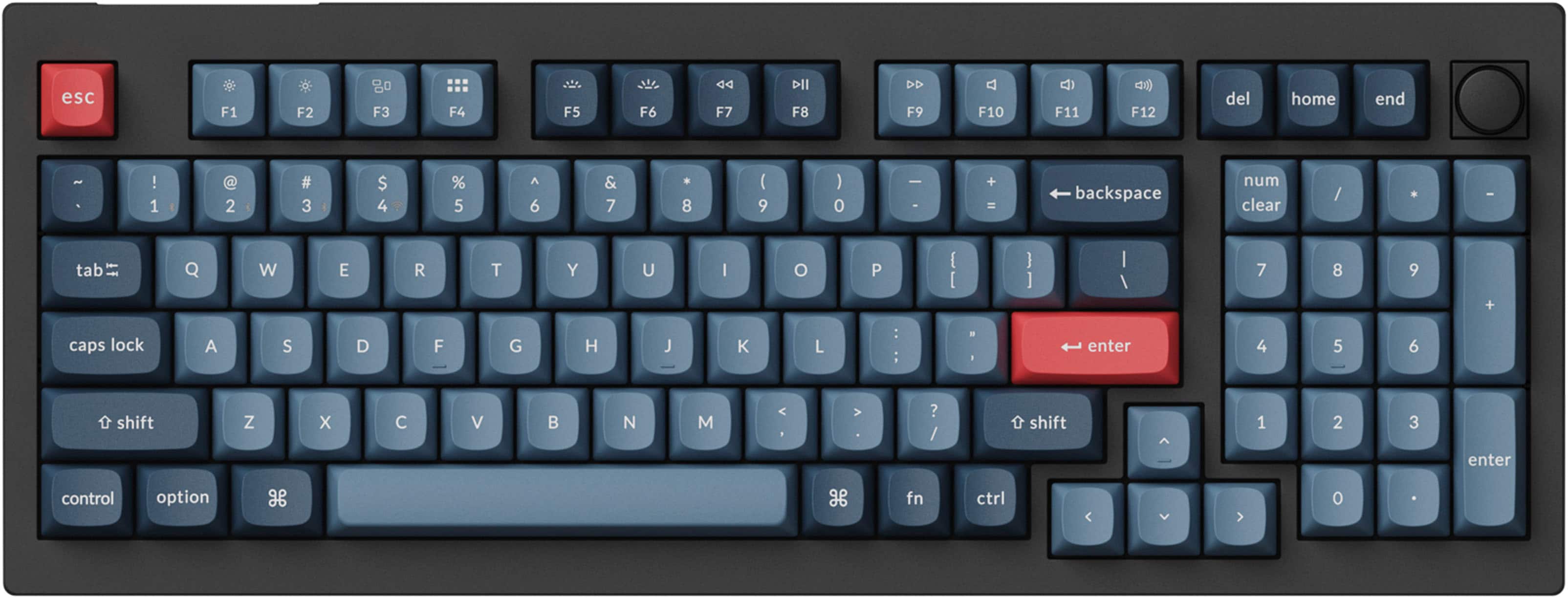 Keychron V5 Max keyboard on a desk with connected devices