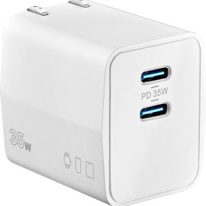 Insignia 35W Dual USB-C Wall Charger Fast Compact Travel-0
