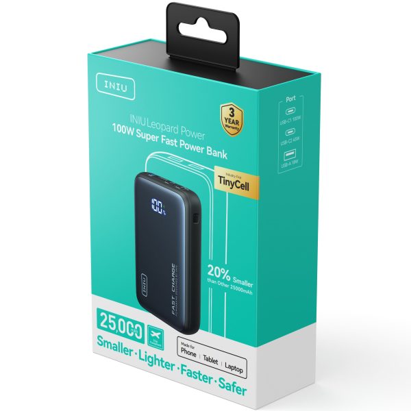 INIU 100W Power Bank 25000mAh Portable Charger Fast Laptop-5