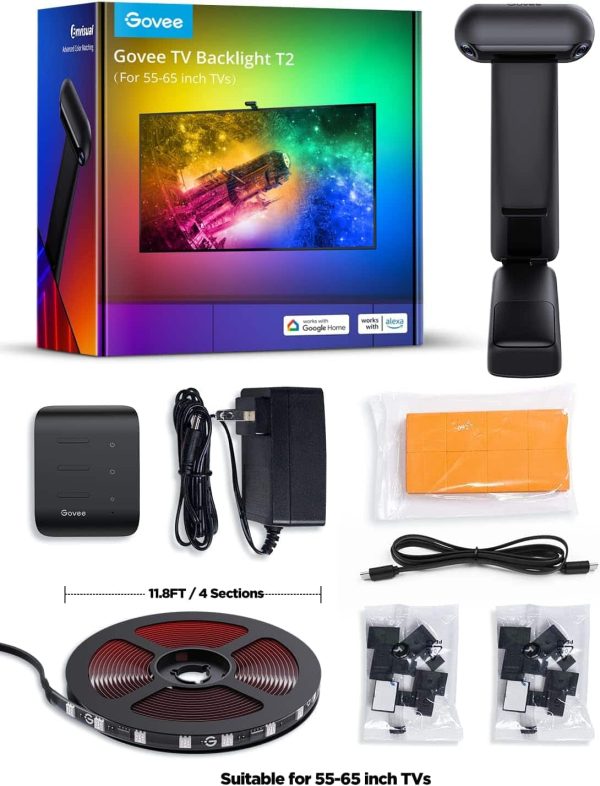 Govee TV LED Backlight T2 Dual Cameras RGBIC Wi-Fi Strip-7