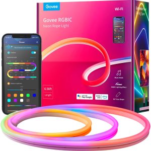 Govee Neon LED Strip Light RGBIC Smart Voice Control-0