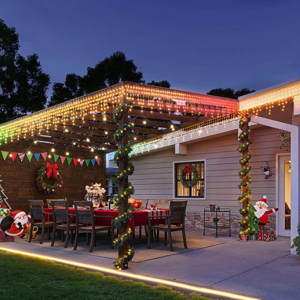 Govee RGBIC Outdoor Icicle Lights Music Sync Waterproof-16