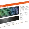 SteelSeries Apex 3 Wired Gaming Keyboard Whisper Quiet RGB-12