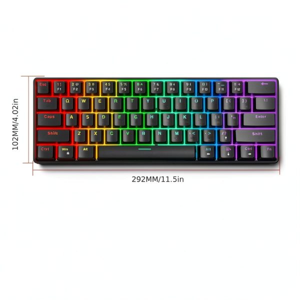 Loheer 60 Mechanical Gaming Keyboard Red Switches RGB-3