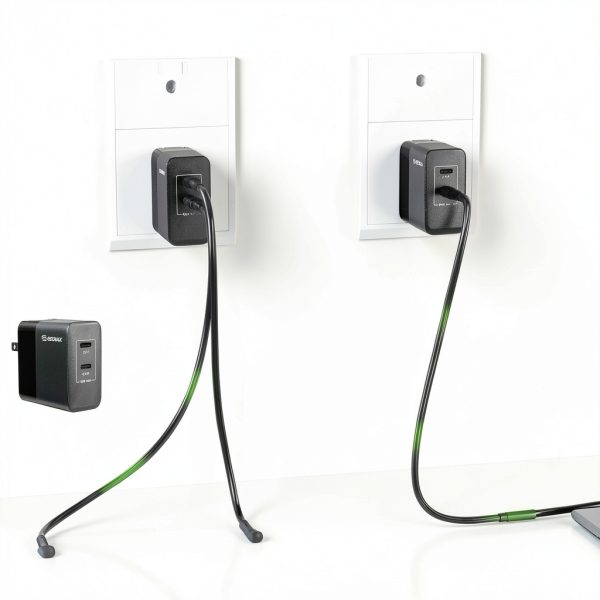 Esoulk 45W PD Fast Wall Charger Dual USB-C Compact Design-2