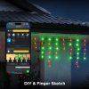 Govee RGBIC Outdoor Icicle Lights Music Sync Waterproof-8