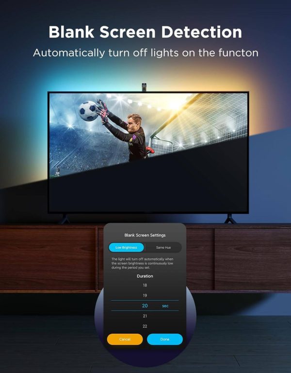 Govee TV Backlight 3 Lite RGBICW Wi-Fi LED Strip with Camera-6