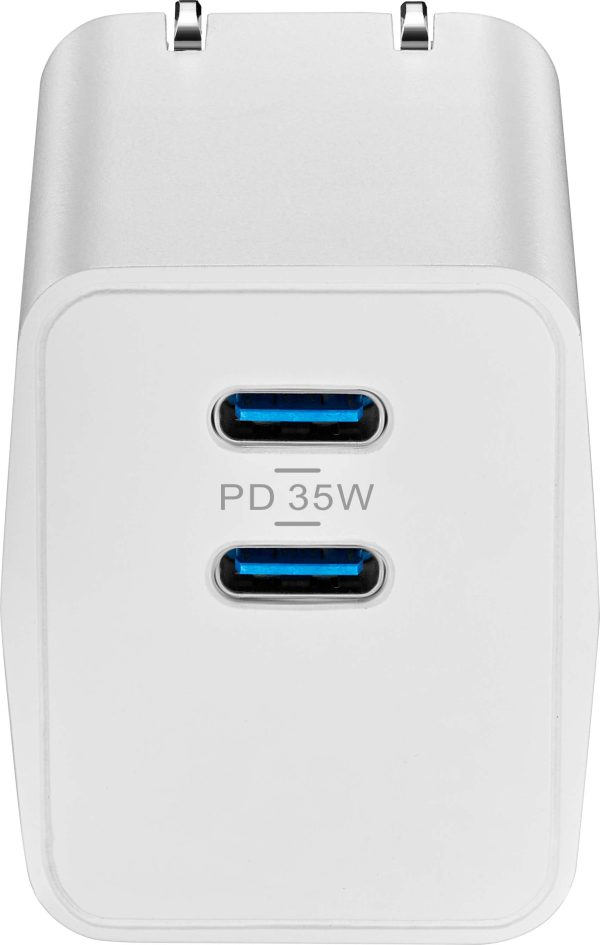 Insignia 35W Dual USB-C Wall Charger Fast Compact Travel-6