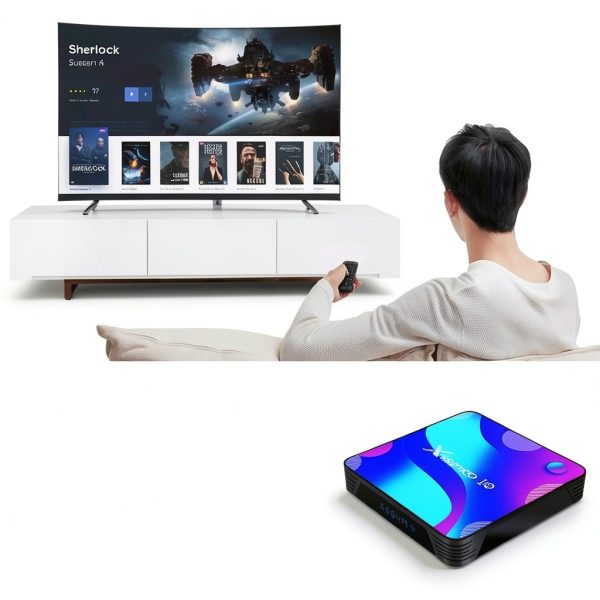 Topteng X88 Pro 10 Android TV Box 4K H265 Dual Band WiFi-8