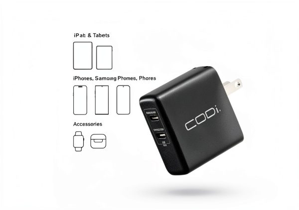 CODi 45W Dual USB-C Wall Charger PD PPS Fast Charging-3