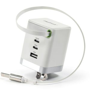 ReTrak 100W Retractable USB-C Wall Charger Fast Charging-0
