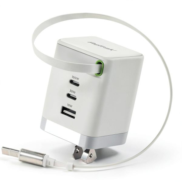 ReTrak 100W Retractable USB-C Wall Charger Fast Charging-0