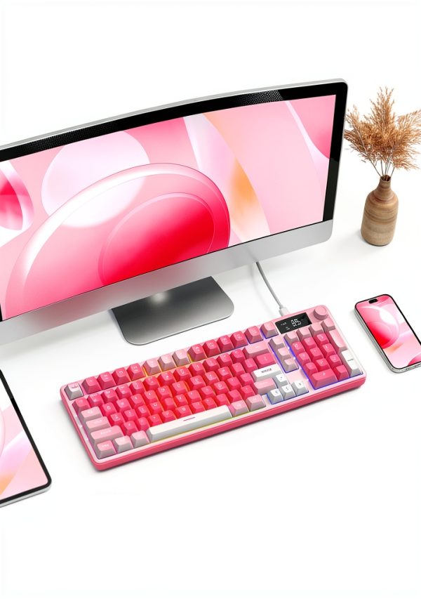 Womier DK98 PRO Wireless Gaming Keyboard Creamy Design RGB-3