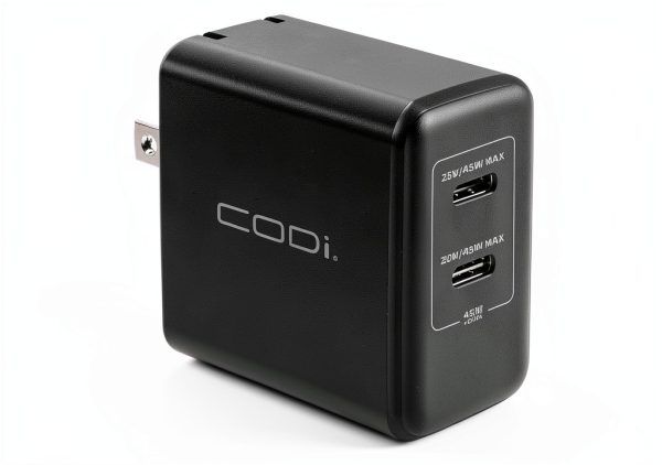 CODi 45W Dual USB-C Wall Charger PD PPS Fast Charging-5
