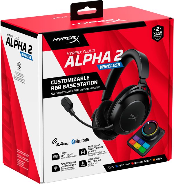 HyperX Cloud Alpha 2 Wireless Gaming Headset 250 Hours-20
