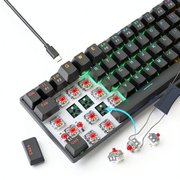Loheer 60 Mechanical Gaming Keyboard Red Switches RGB-5
