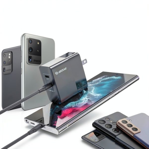 Esoulk 45W PD Fast Wall Charger Dual USB-C Compact Design-4