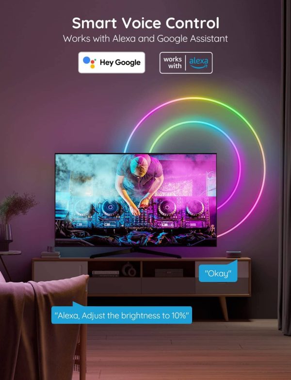 Govee Neon LED Strip Light RGBIC Smart Voice Control-2