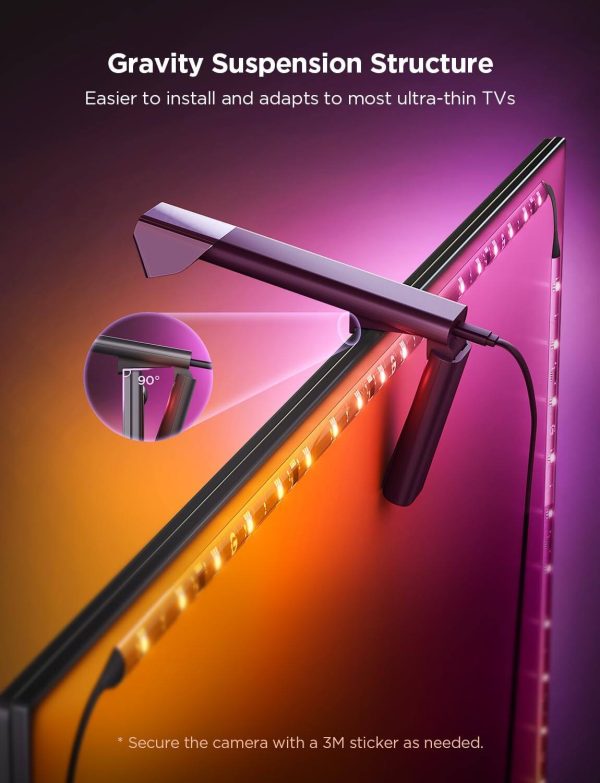 Govee TV Backlight 3 Lite RGBICW Wi-Fi LED Strip with Camera-3