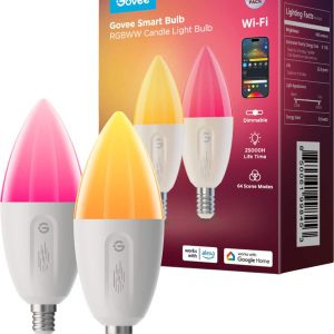Govee Smart Candle LED Bulb RGBWW Voice Control Music Sync-0