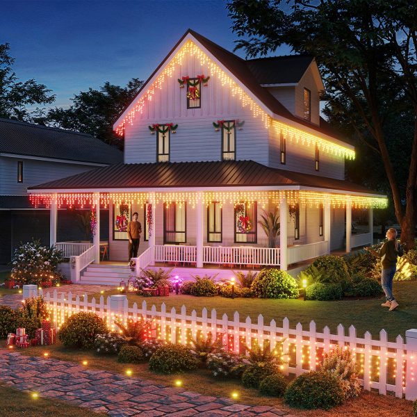 Govee RGBIC Outdoor Icicle Lights Music Sync Waterproof-17