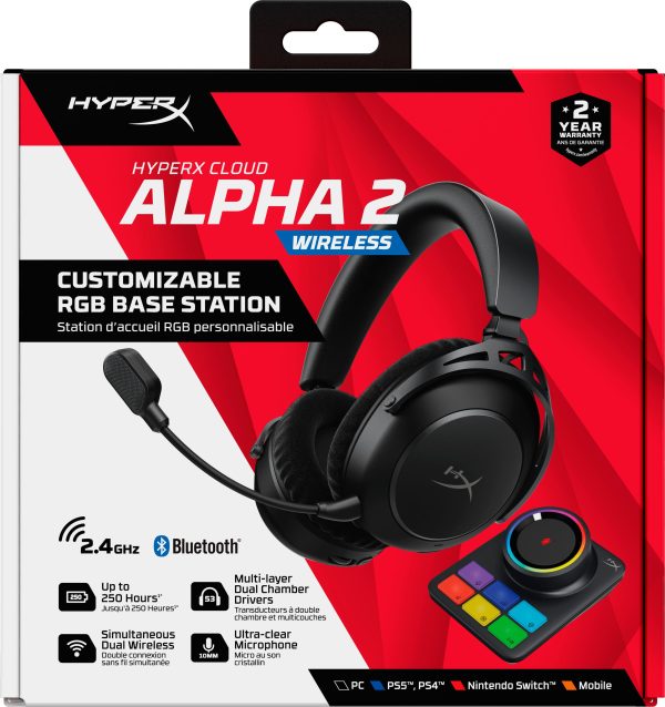 HyperX Cloud Alpha 2 Wireless Gaming Headset 250 Hours-22