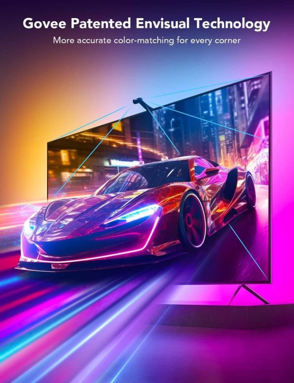 Govee TV LED Backlight T2 Dual Cameras RGBIC Wi-Fi Strip-1